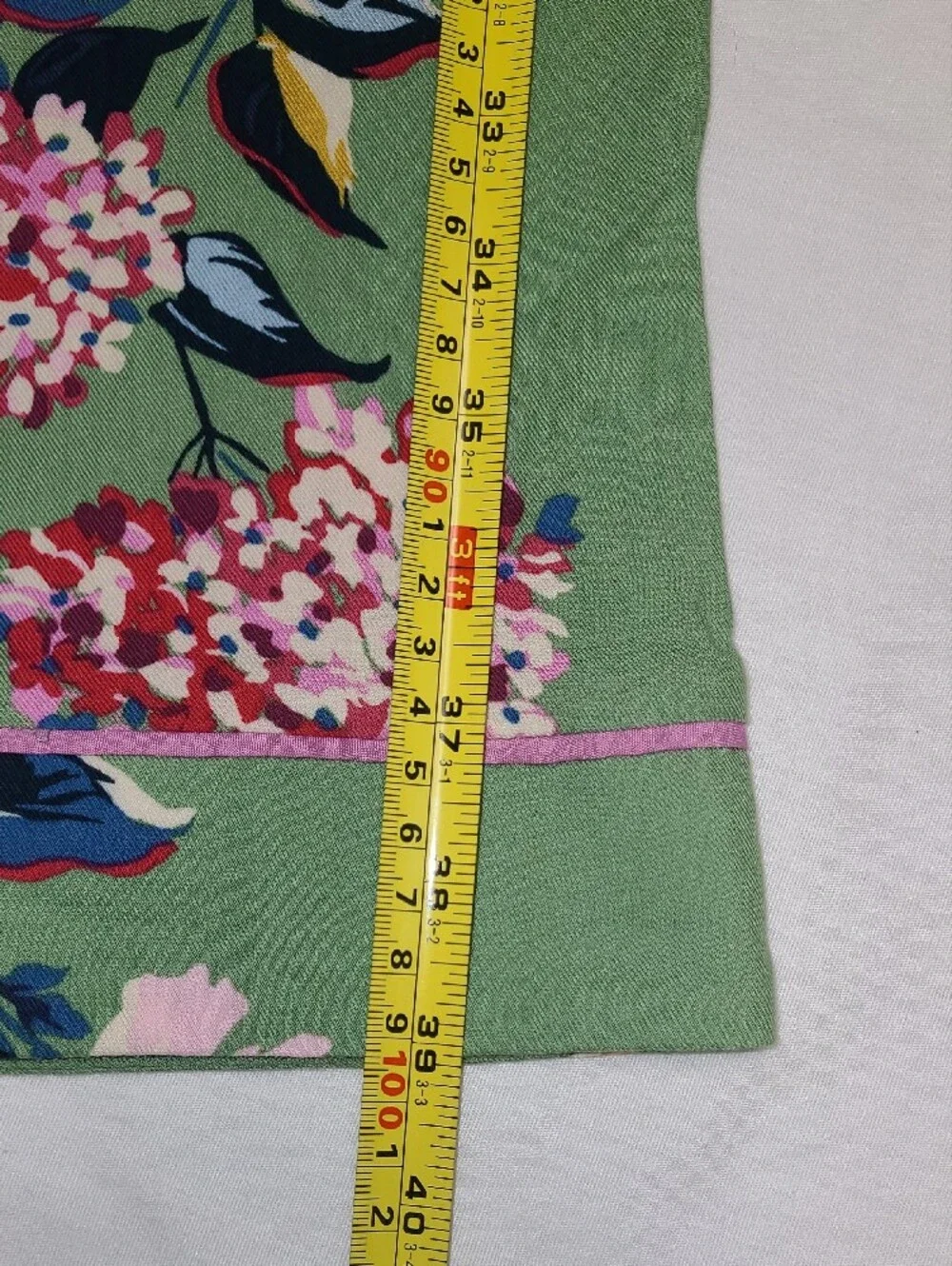 Joules Sleeptight Light Greenflo Cotton Green Mint Floral Pajama Set w/Pink Trim